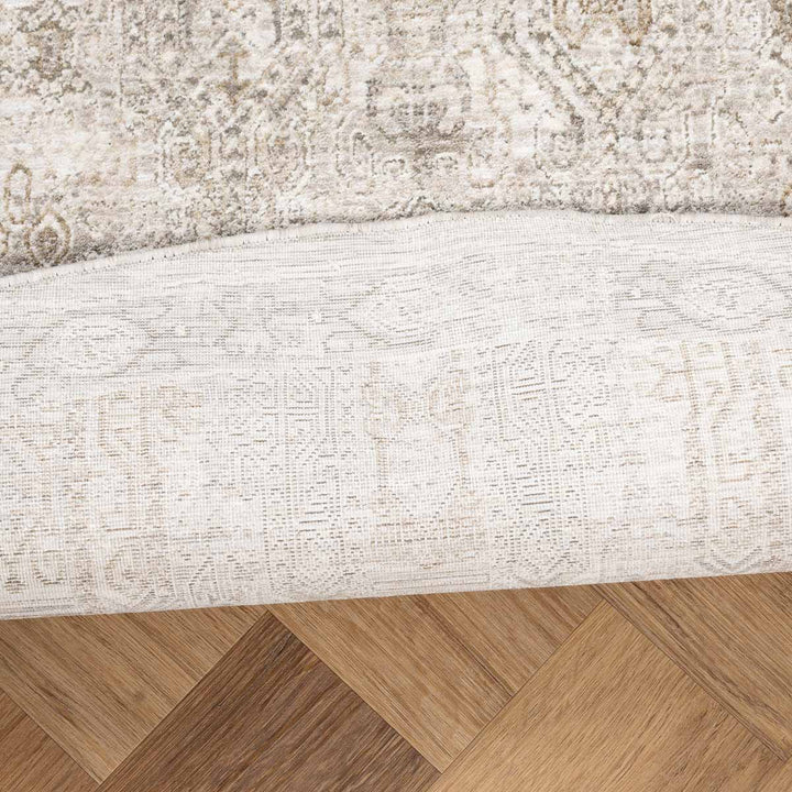 שטיח הריטאז' 10 אפור/בז' עגול | Heritage