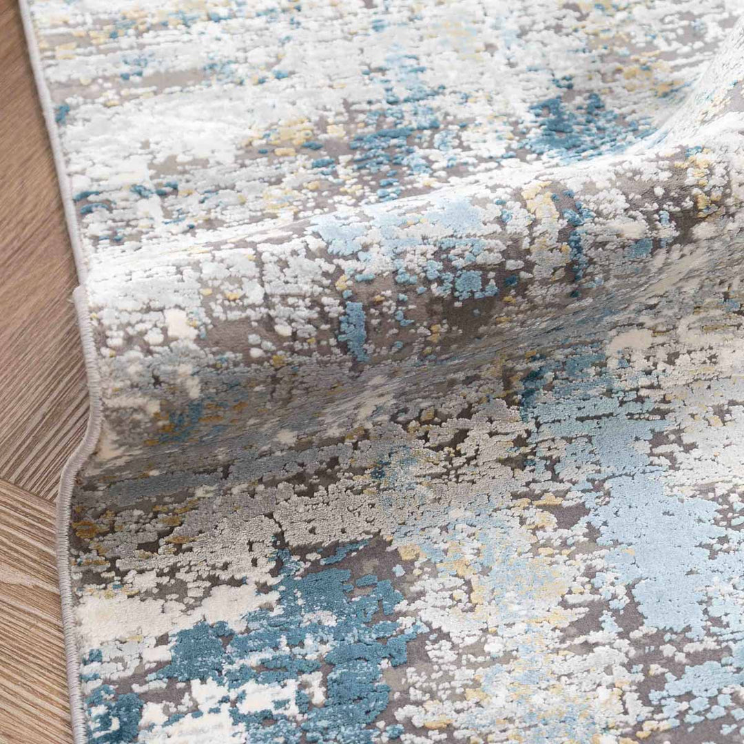 שטיח נול פרמיום 10 אפור/טורקיז | Nool Premium