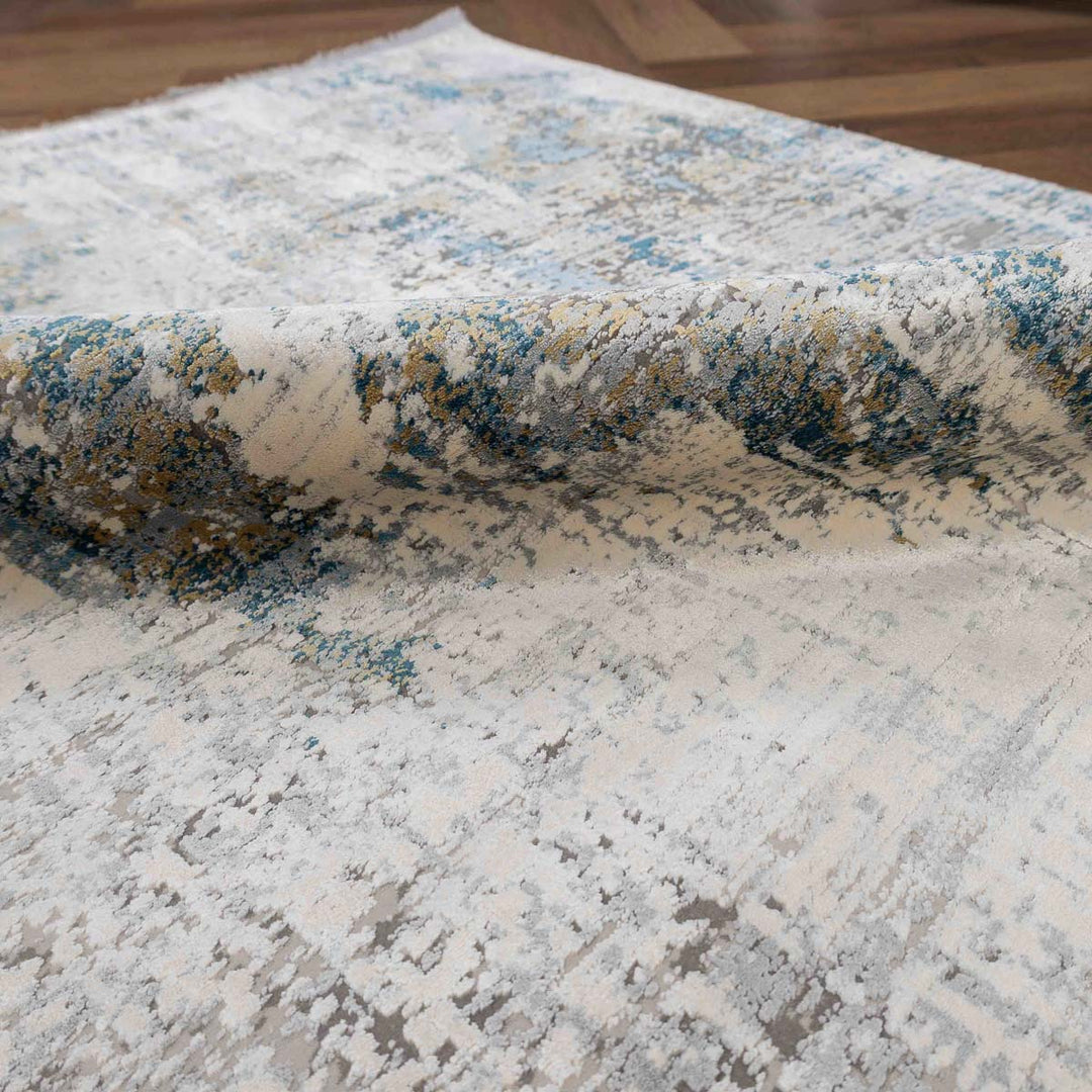 שטיח נול פרמיום 10 אפור/טורקיז | Nool Premium