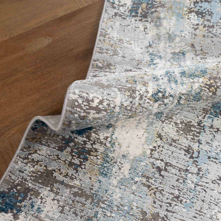 שטיח נול פרמיום 10 אפור/טורקיז | Nool Premium