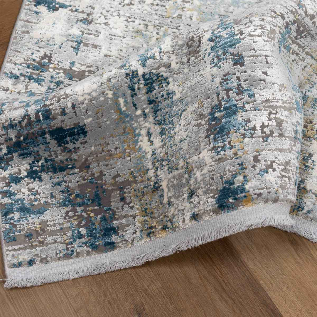 שטיח נול פרמיום 10 אפור/טורקיז | Nool Premium