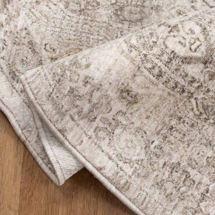 שטיח הריטאז' 10 אפור/בז' עגול | Heritage