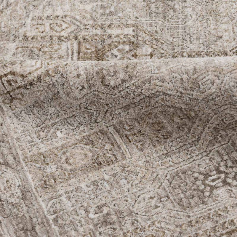שטיח הריטאז' 10 אפור/בז' עגול | Heritage