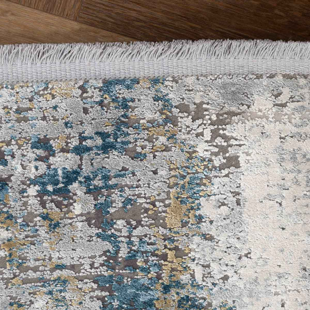 שטיח נול פרמיום 10 אפור/טורקיז | Nool Premium