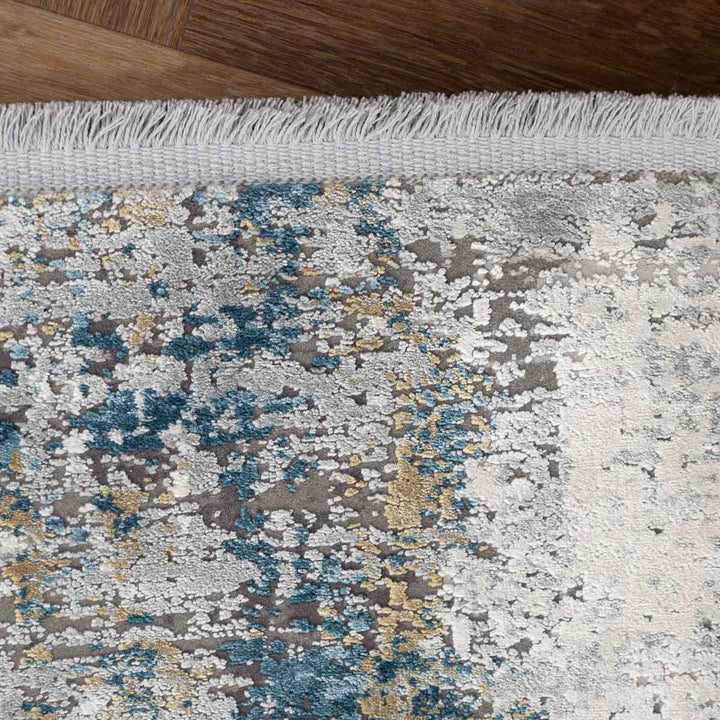 שטיח נול פרמיום 10 אפור/טורקיז | Nool Premium