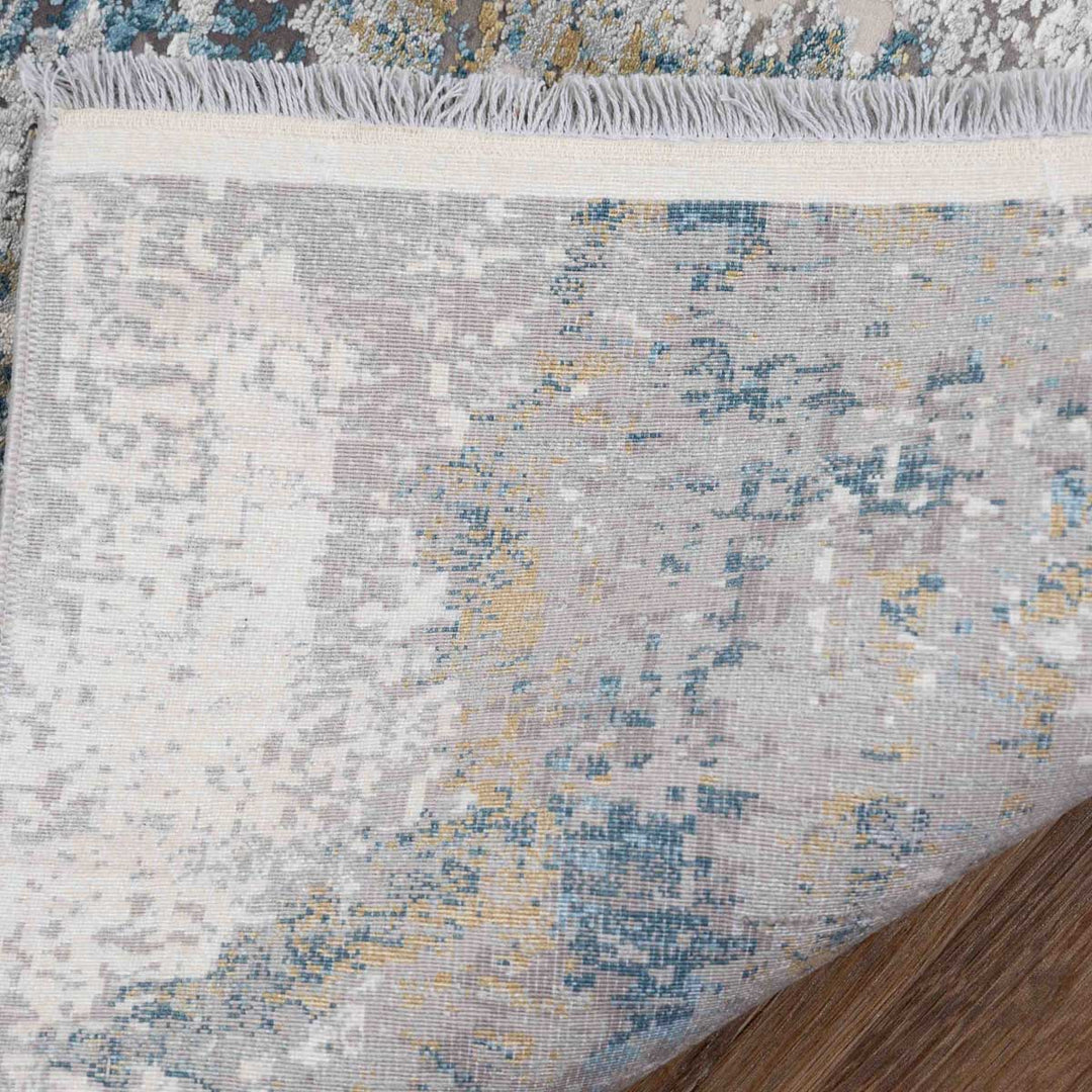 שטיח נול פרמיום 10 אפור/טורקיז | Nool Premium