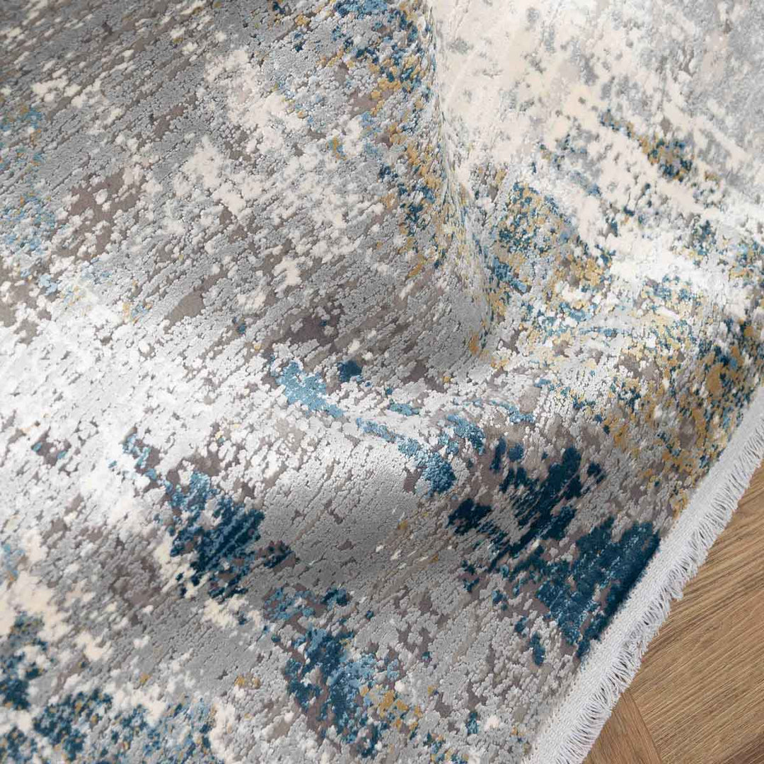 שטיח נול פרמיום 10 אפור/טורקיז | Nool Premium