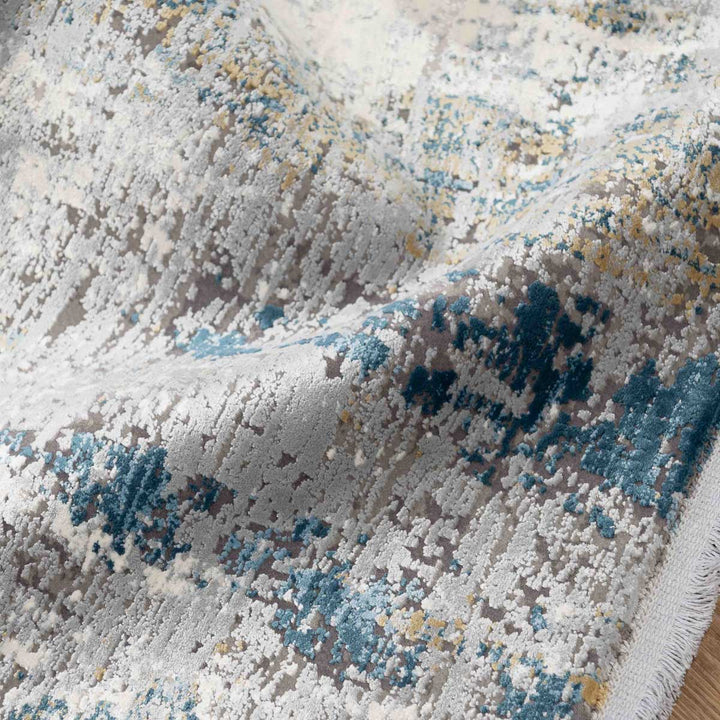 שטיח נול פרמיום 10 אפור/טורקיז | Nool Premium