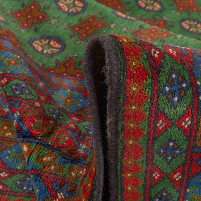 שטיח אפגני בוכרה 00 ירוק 356*258 | Bokhara Rug