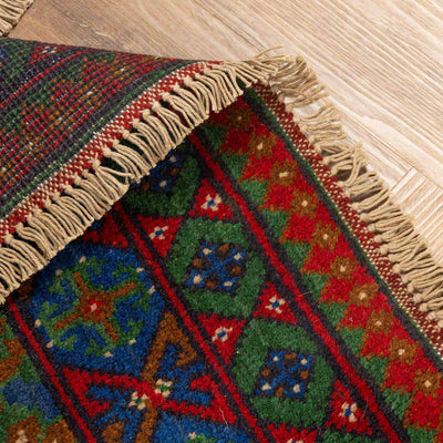 שטיח אפגני בוכרה 00 ירוק 356*258 | Bokhara Rug