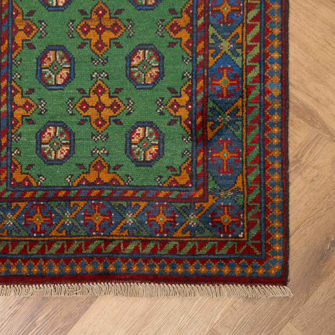 שטיח  אפגני בוכרה 00 ירוק 197*81