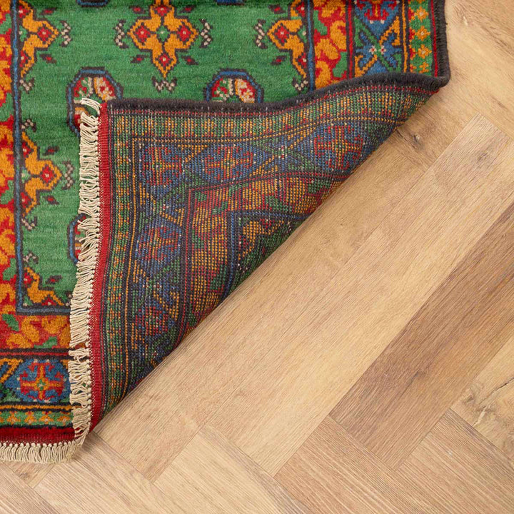 שטיח  אפגני בוכרה 00 ירוק 196*78