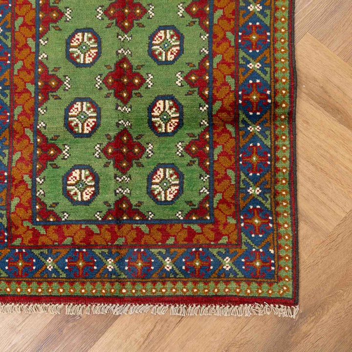 שטיח  אפגני בוכרה 00 ירוק 191*85