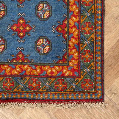 שטיח אפגני בוכרה 00 כחול 193*81 | Bokhara Rug