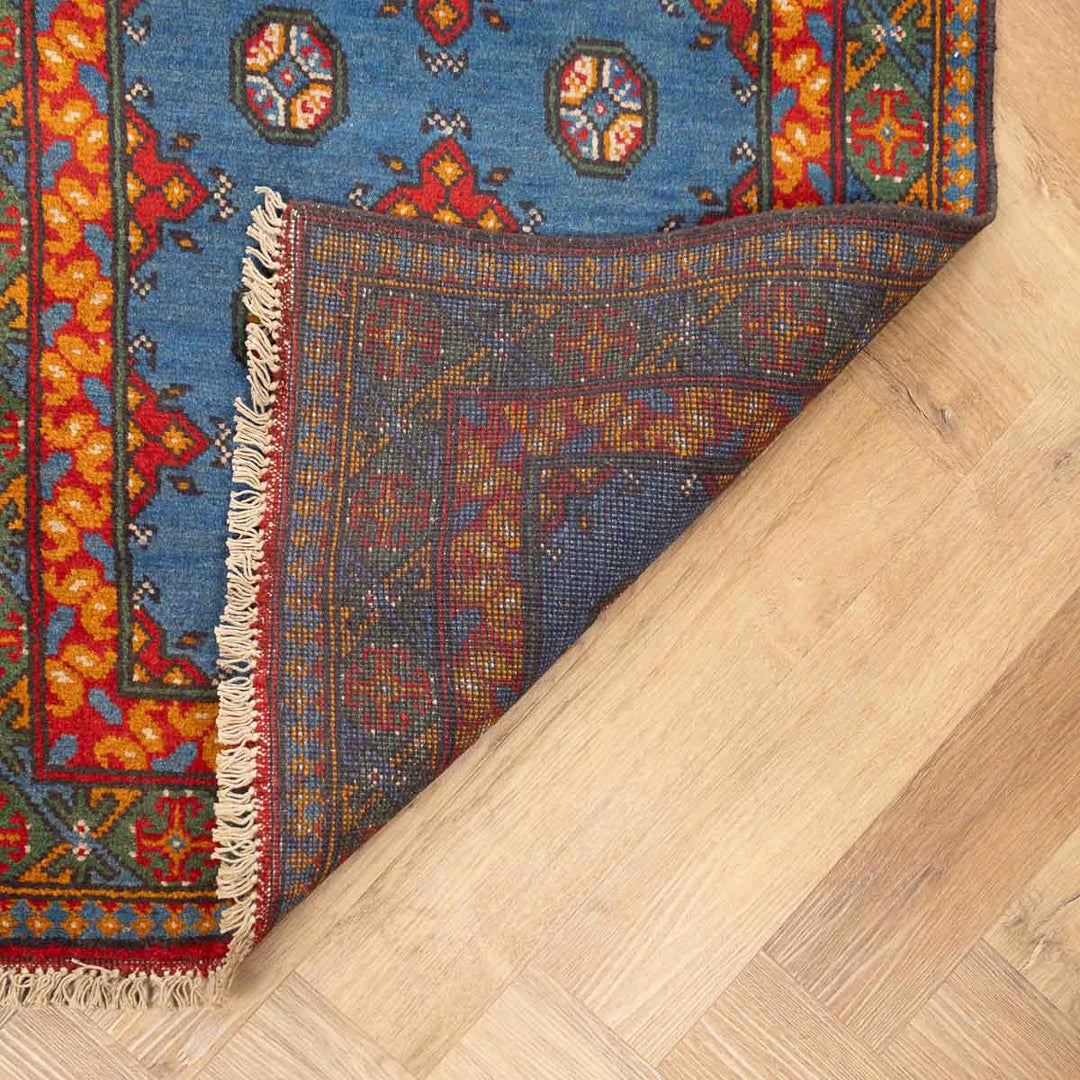 שטיח  אפגני בוכרה 00 כחול 193*81 | Bokhara Rug