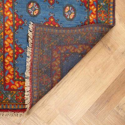 שטיח אפגני בוכרה 00 כחול 193*81 | Bokhara Rug