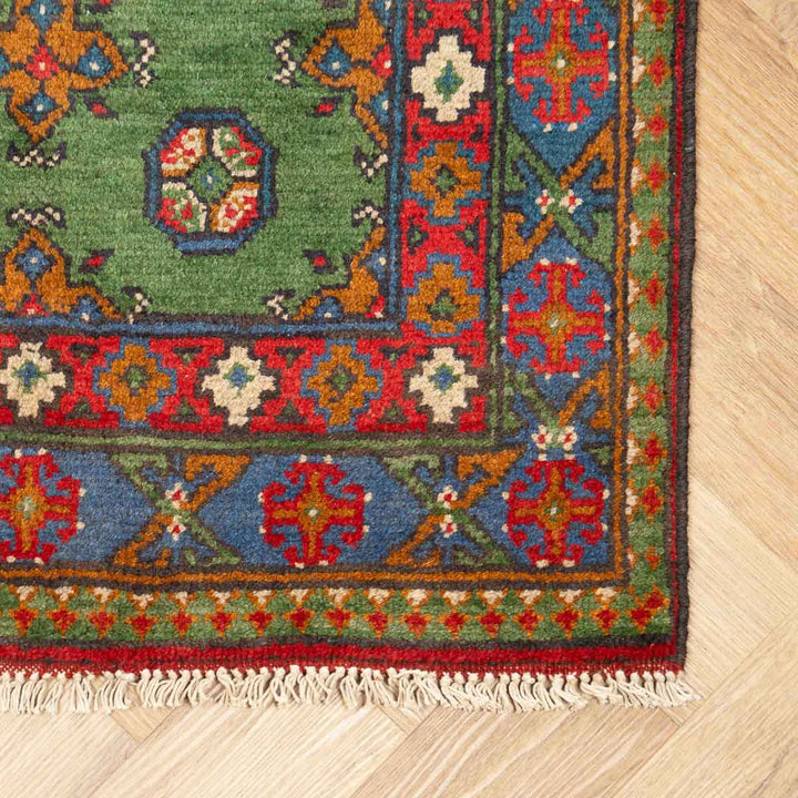 שטיח  אפגני בוכרה 00 ירוק 292*81