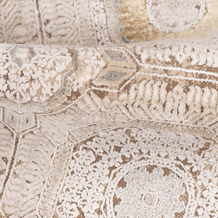 שטיח נול בוטיק 20 בז'\זהב  | Nool boutique