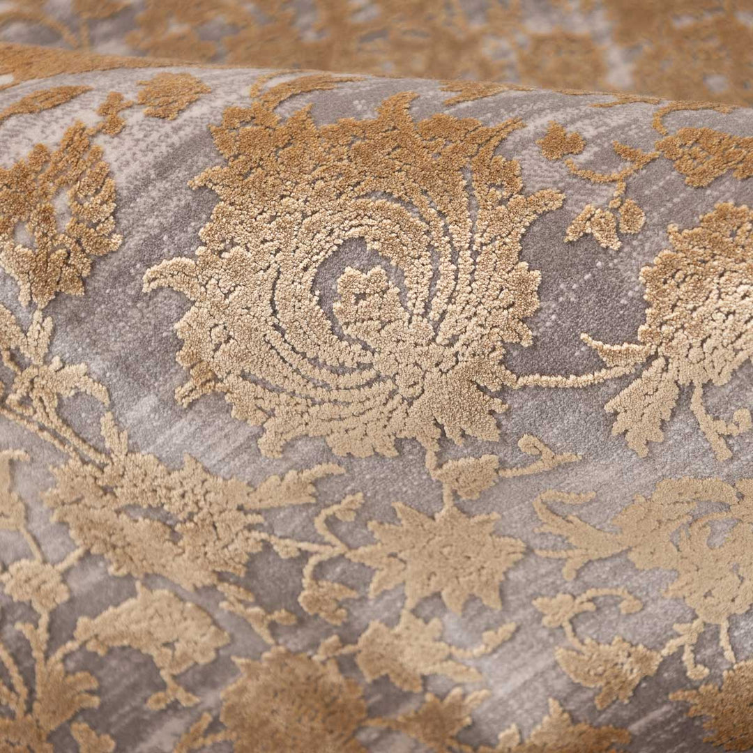 שטיח נול בוטיק 14 אפור\חרדל  | Nool boutique