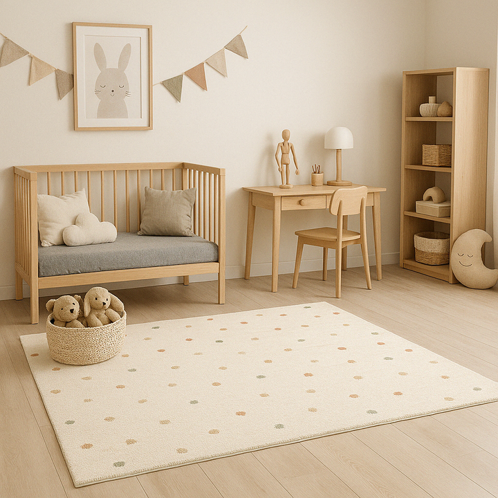 שטיח נקודות 01 קרם