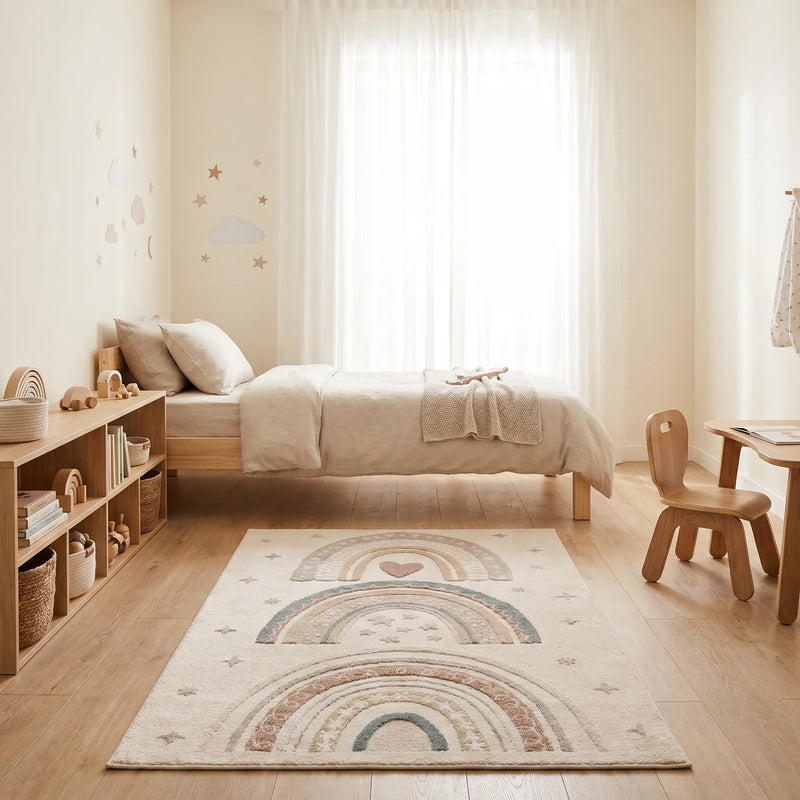 שטיח קשתות 01 קרם, Dreamy Morning Glow, styled props.