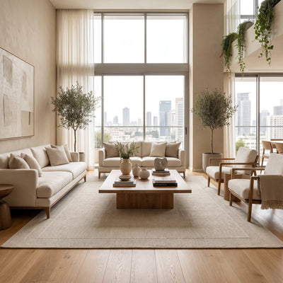 שטיח לולאות סהו 03 בז'/קרם | SOHO, Dreamy Morning Glow, styled props.