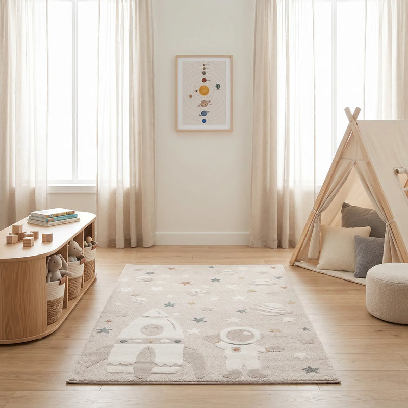 שטיח אסטרונאוט 01 קרם, Dreamy Morning Glow, styled props.