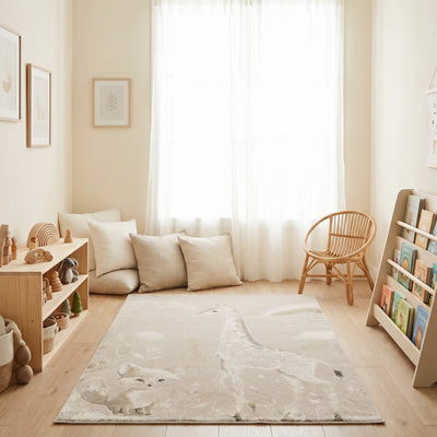 שטיח ג'ירף ושועל 01 בז', Dreamy Morning Glow, styled props.