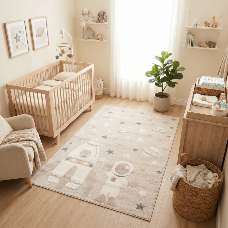 שטיח אסטרונאוט 01 קרם, Dreamy Morning Glow, styled props.