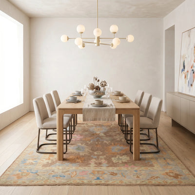 שטיח אושק 00 בז' 410*315 | Oushak, Dreamy Morning Glow, styled props.