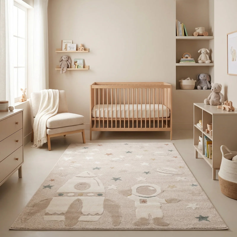 שטיח אסטרונאוט 01 קרם, Dreamy Morning Glow, styled props.