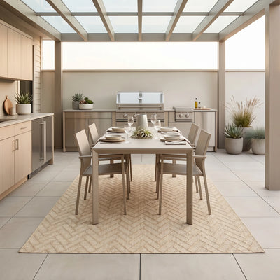 שטיח ונציה 05 בז' | Venice Indoor/Outdoor Rug, Dreamy Morning Glow, styled props.