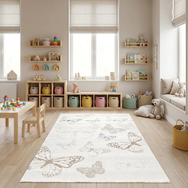 שטיח פרפר 01 קרם, Dreamy Morning Glow, styled props.