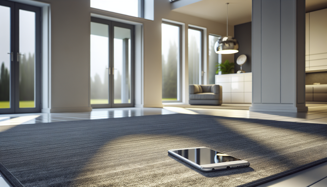 שטיח לרצפה אפורה