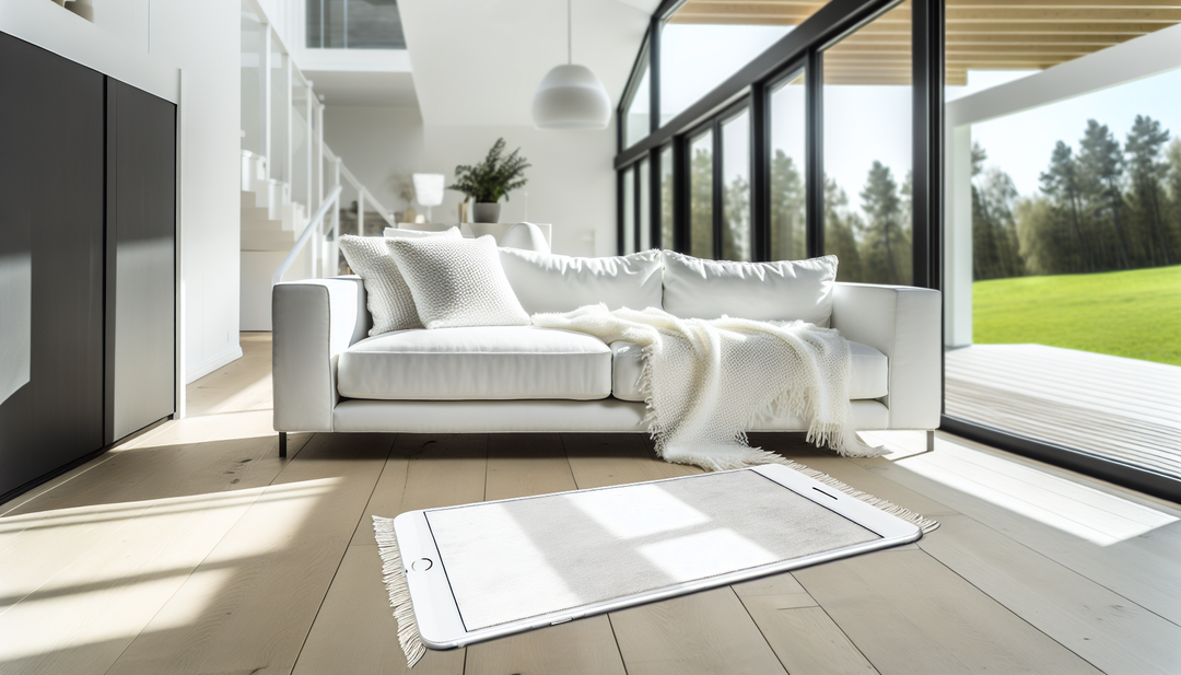 שטיח לספה לבנה