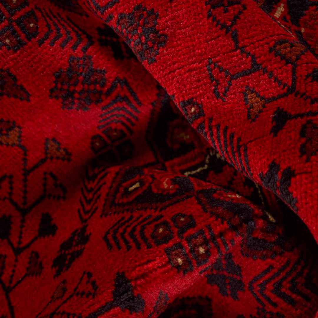 שטיח אפגני חלממדי 00 אדום 297*80