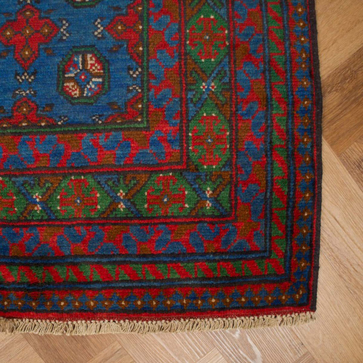 שטיח אפגני בוכרה 00 כחול 198*152 | Bokhara Rug
