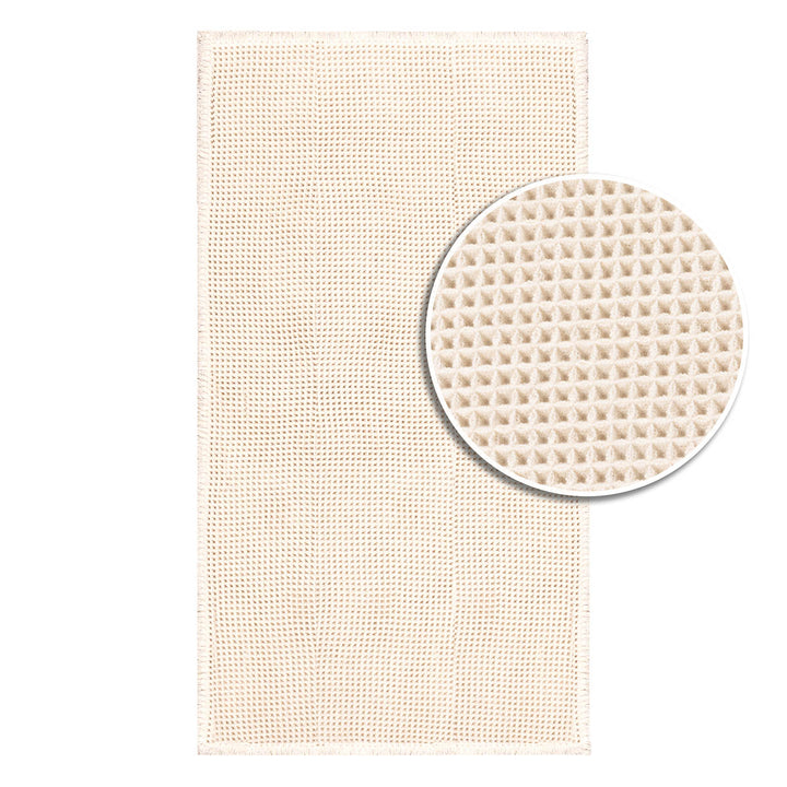 שטיח אמבט אוסקר משובץ 01 קרם | Oscar