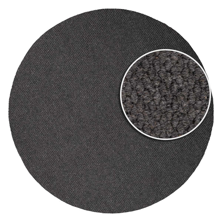 שטיח סווינג 01 אפור כהה עגול | Swing