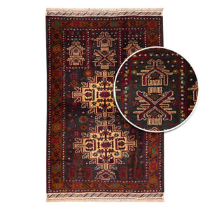 שטיח בלוץ' פרסי אדום 134*88 | Baluch