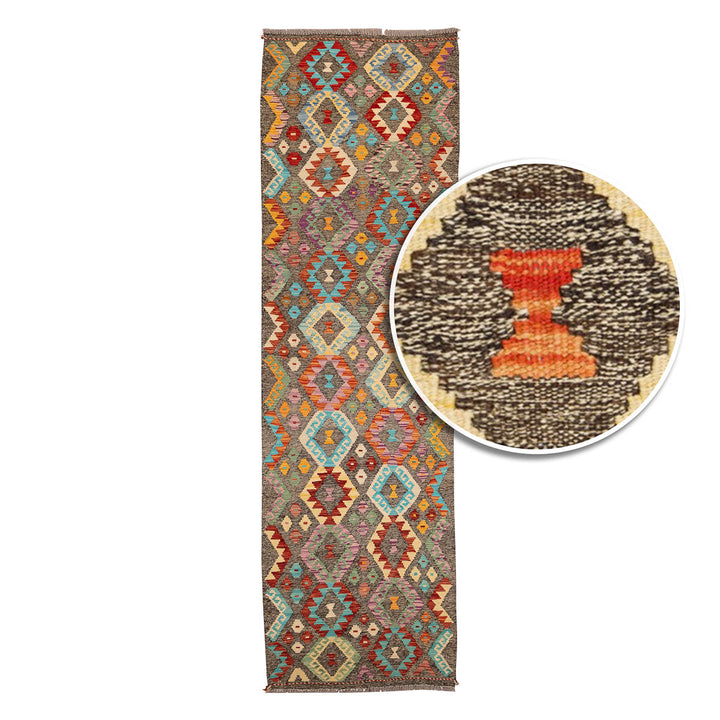 שטיח קילים אפגני 00 צבעוני305*88