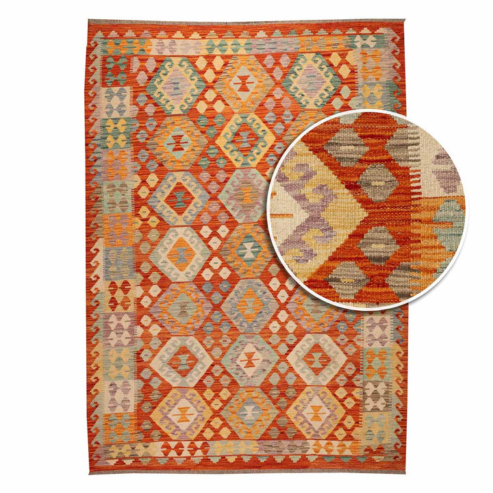 שטיח קילים אפגני 00 צבעוני 250*181