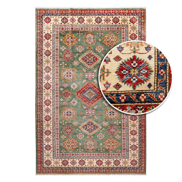 שטיח סופר קזאק 00 ירוק 310*203 | Super Kazak