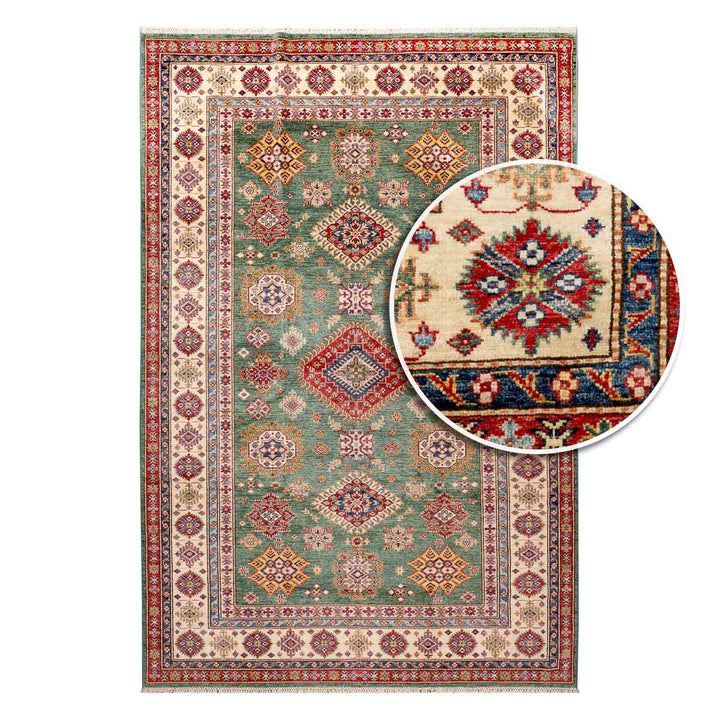 שטיח סופר קזאק 00 ירוק 310*203 | Super Kazak