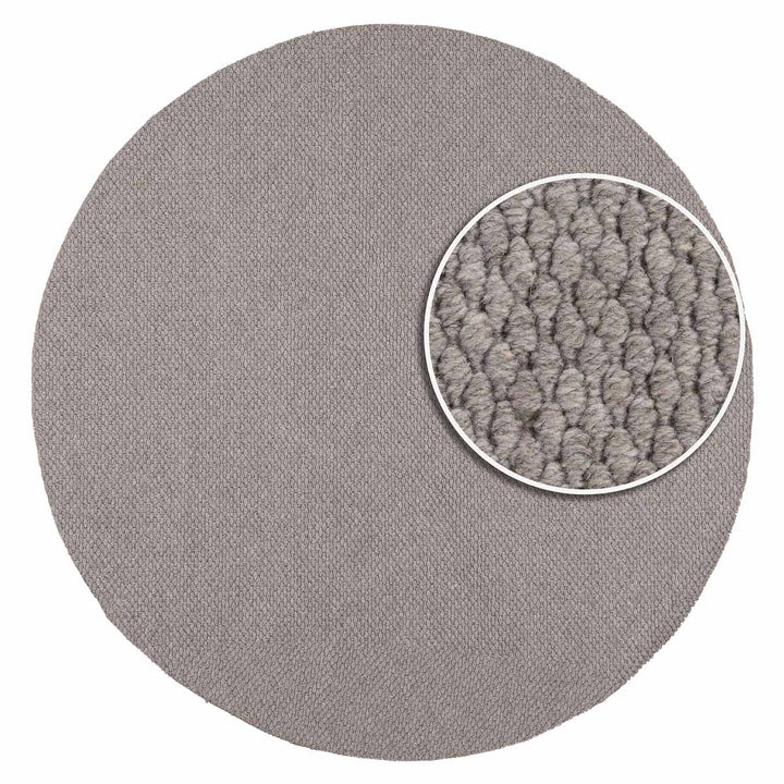 שטיח סווינג 01 אפור עגול | Swing