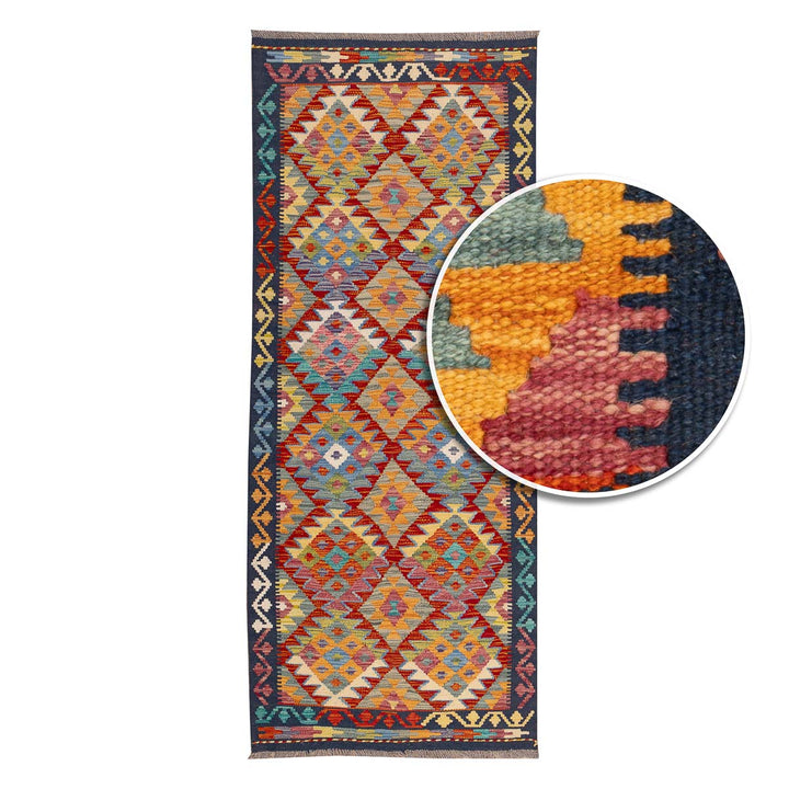 שטיח קילים אפגני 00 צבעוני 203*79