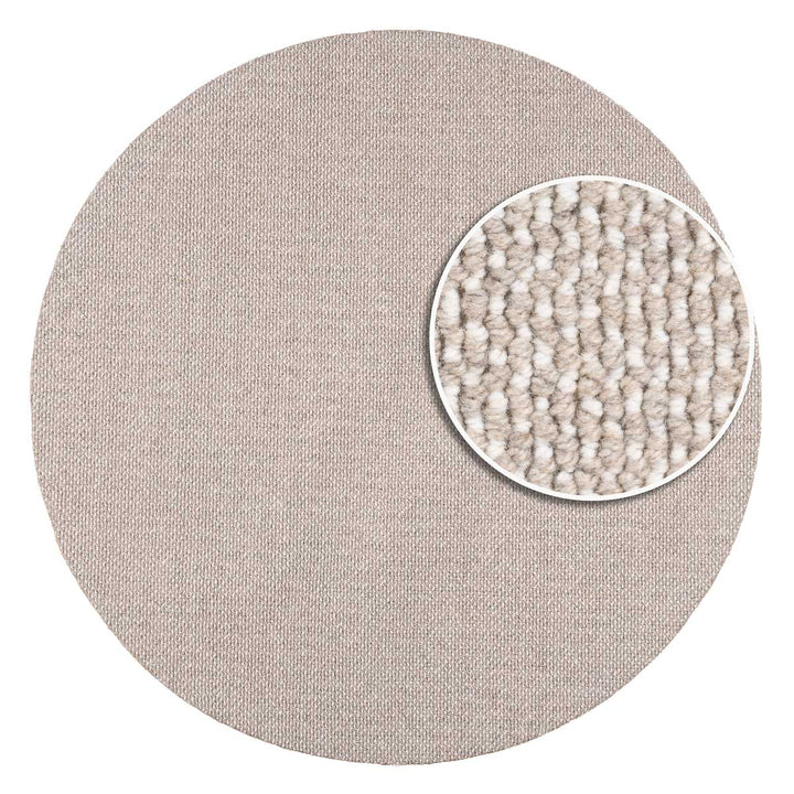 שטיח סווינג 01 בז' מיקס עגול | Swing