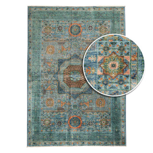 שטיח ממלוק 00 טורקיז 245*174 | Mamluk