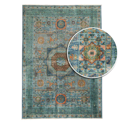 שטיח ממלוק 00 טורקיז 245*174 | Mamluk