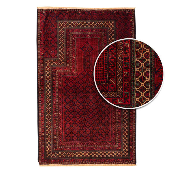 שטיח בלוץ' פרסי אדום 155*98 | Baluch